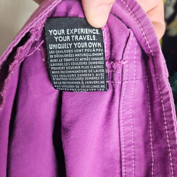 Kuhl Womens Cargo Bermuda Shorts Size 10 Purple Cotton Blend Outdoor Hiking - Picture 9 of 12